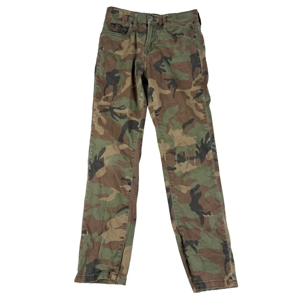 Polo Ralph Lauren Boys 12 Sullivan Slim Camo Jeans Pants Woodland Camouflage